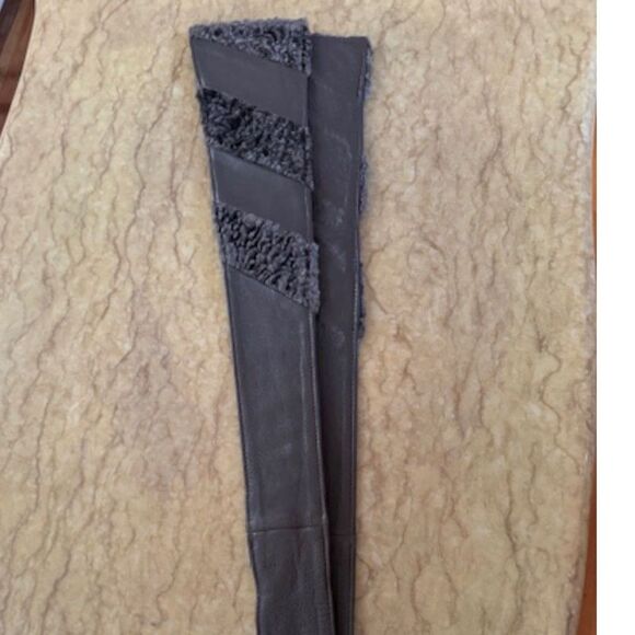 Genuine leather with quilted lining hooded women's coat, size XL - Picture 13 of 13